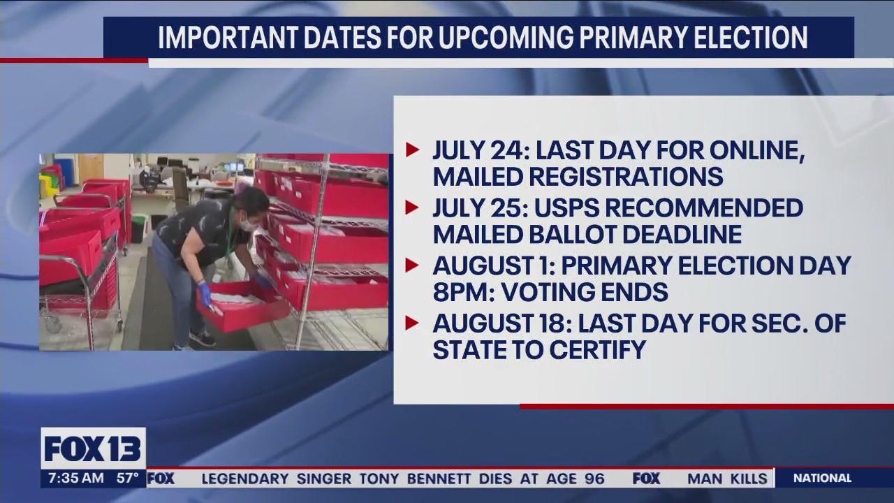 Important dates for upcoming primary elections
