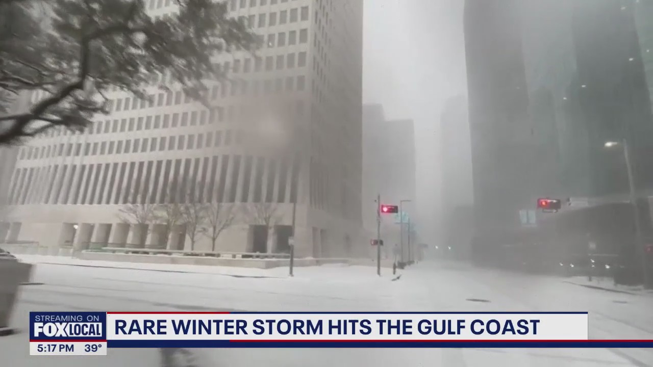 Rare winter storm hits the Gulf Coast | FOX 13 Seattle