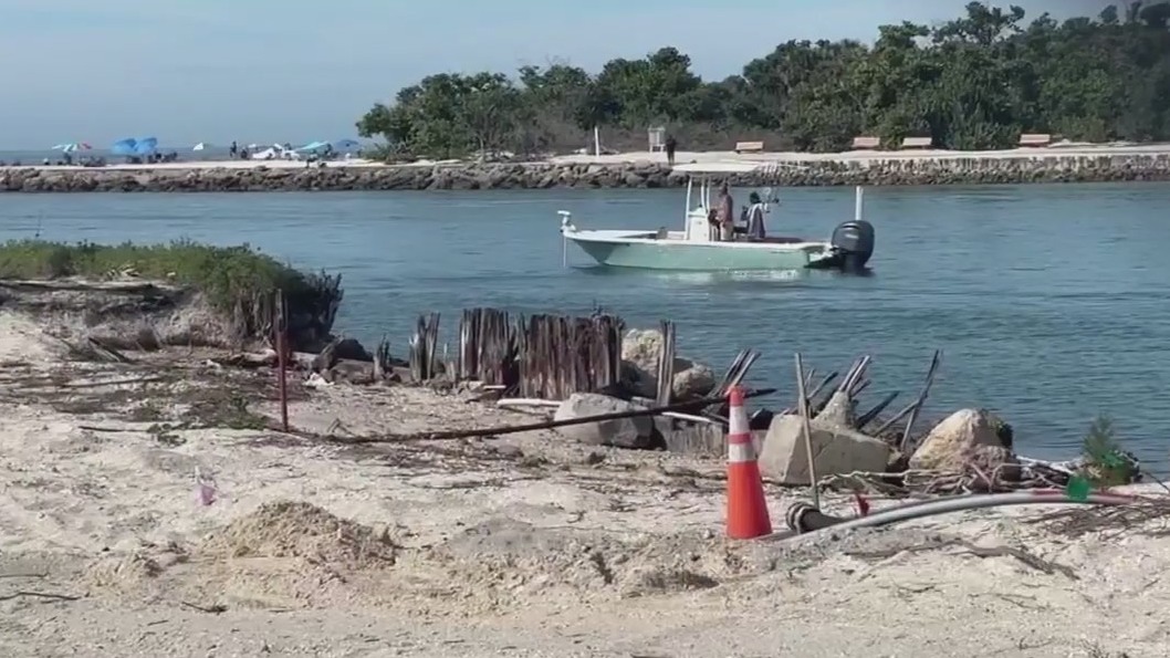 Efforts to repair South Venice Jetty