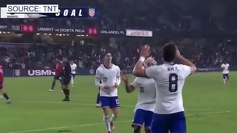 U.S. men's national soccer team beats Costa Rica
