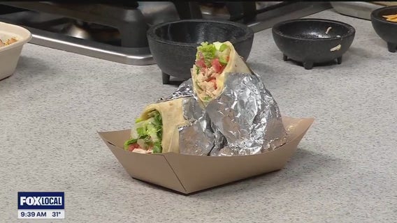 Chicken bacon ranch burritos with Condado Tacos