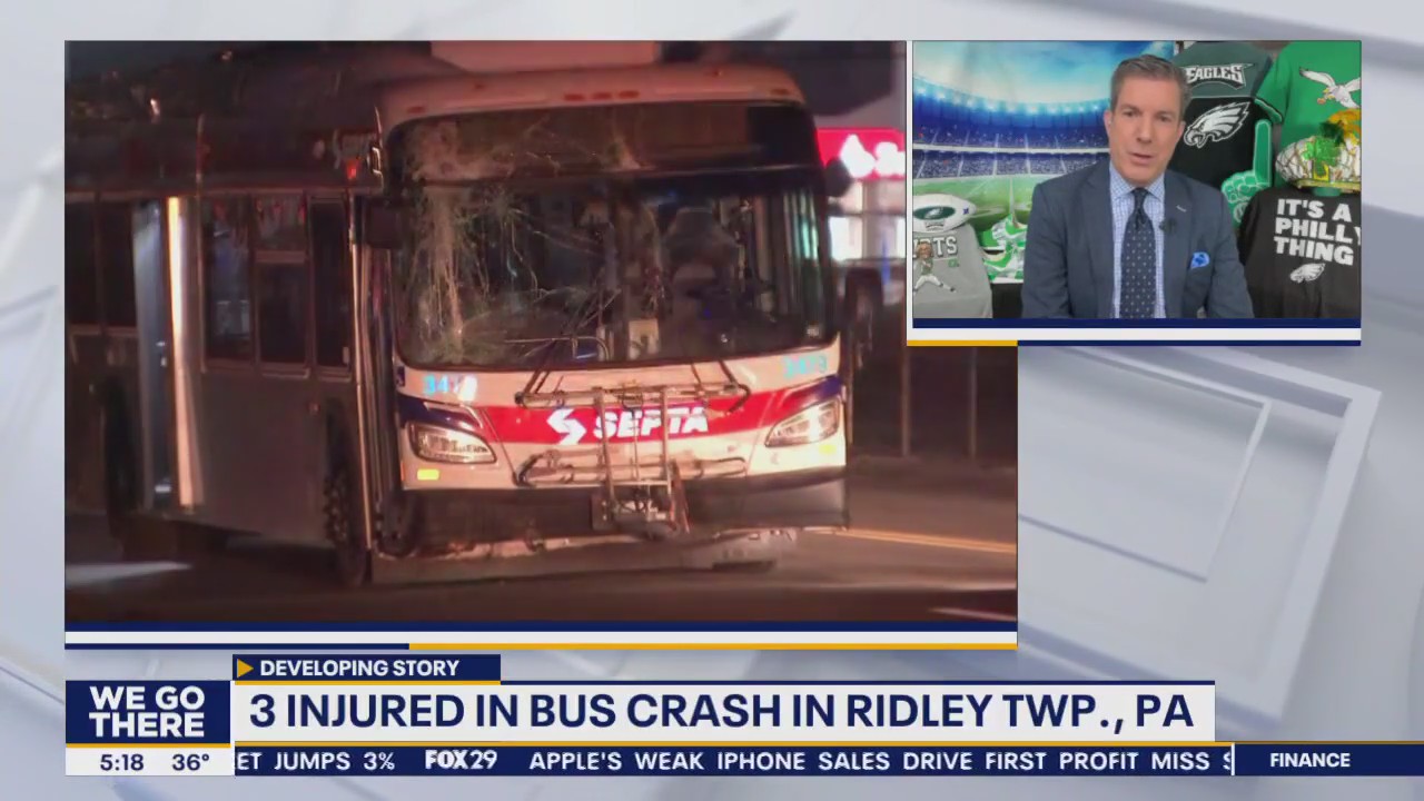 Police investigating SEPTA bus crash in Ridley Township that injured 3 ...