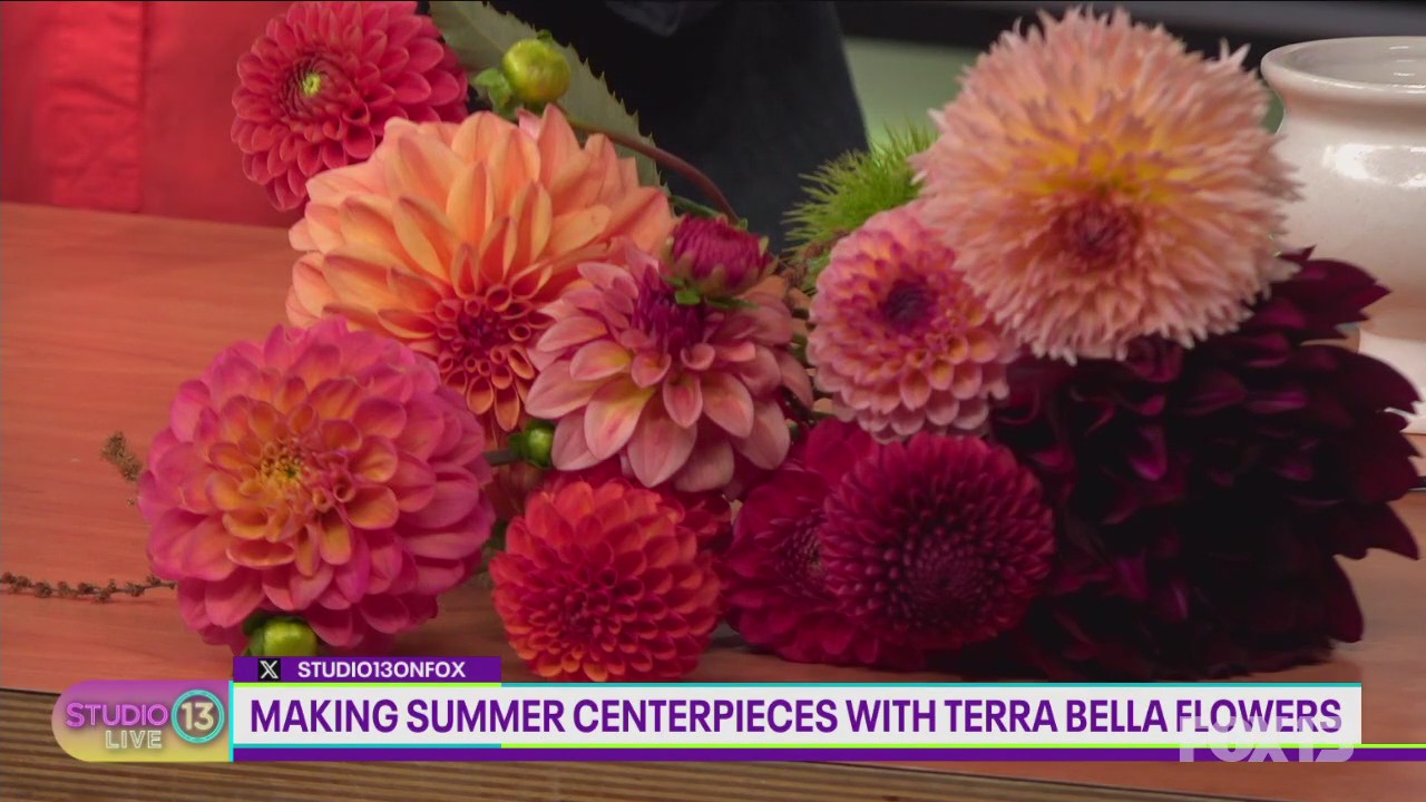 Making summer centerpieces with Terra Bella Flowers