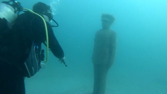 Take an offshore tour to visit the nation's first underwater dive memorial for veterans