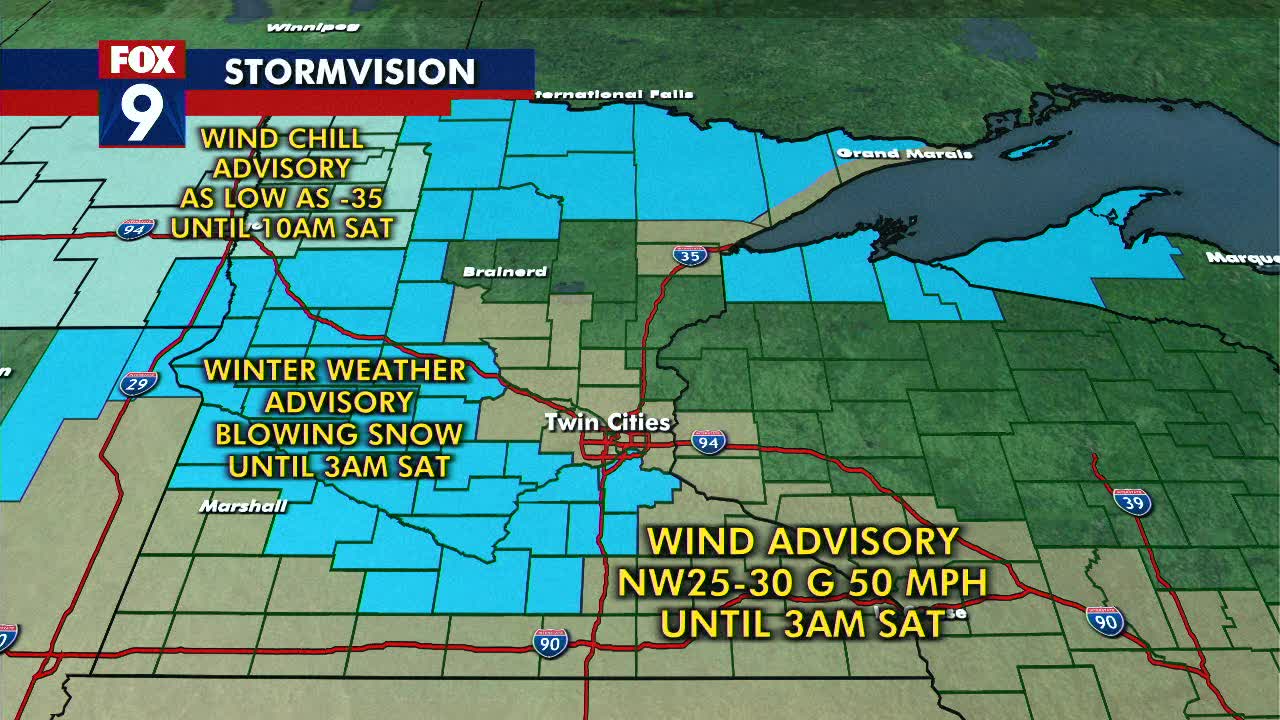 Wind chill Friday leads into chilly Saturday