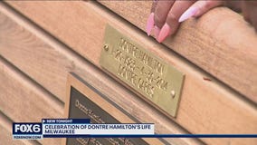 Dontre Hamilton memorial bench, plaque unveiled at Red Arrow Park
