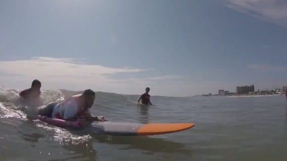 Wounded Warriors go surfing at New Smyrna Beach