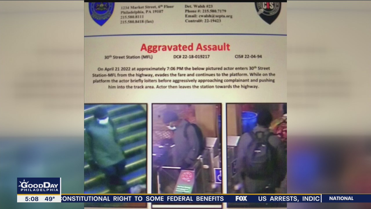 Suspect sought after shoving man onto SEPTA subway tracks, sources say
