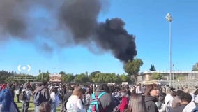 Students evacuate after fire at Kennedy High School
