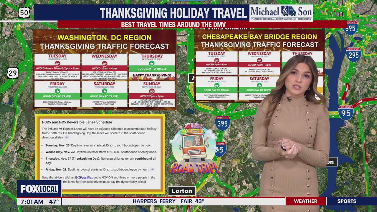 Thanksgiving holiday travel forecast | FOX 5 DC