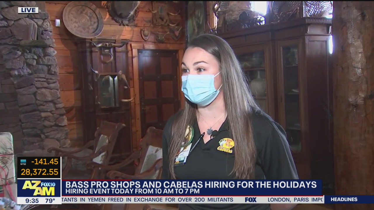 Bass Pro Shops, Cabelas hiring for the holidays