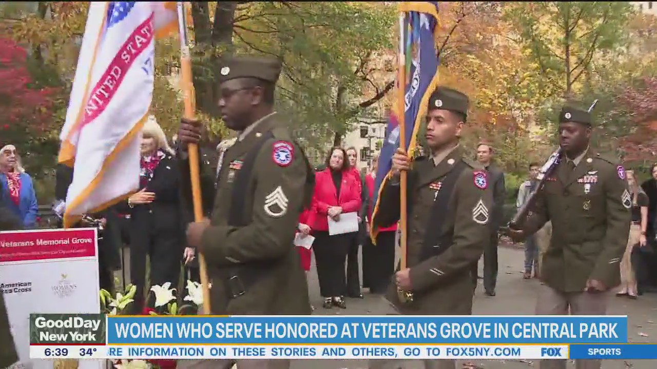 Women who serve honored at Veterans Grove in Central Park