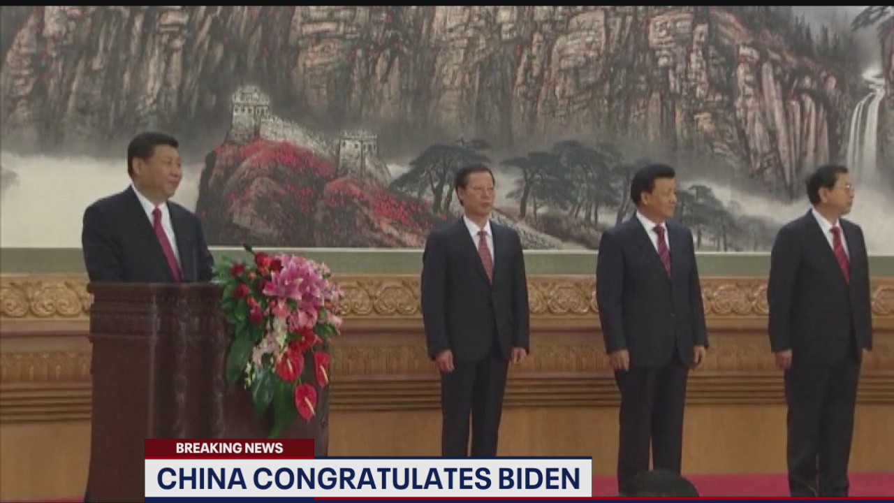 China congratulates President Elect Joe Biden