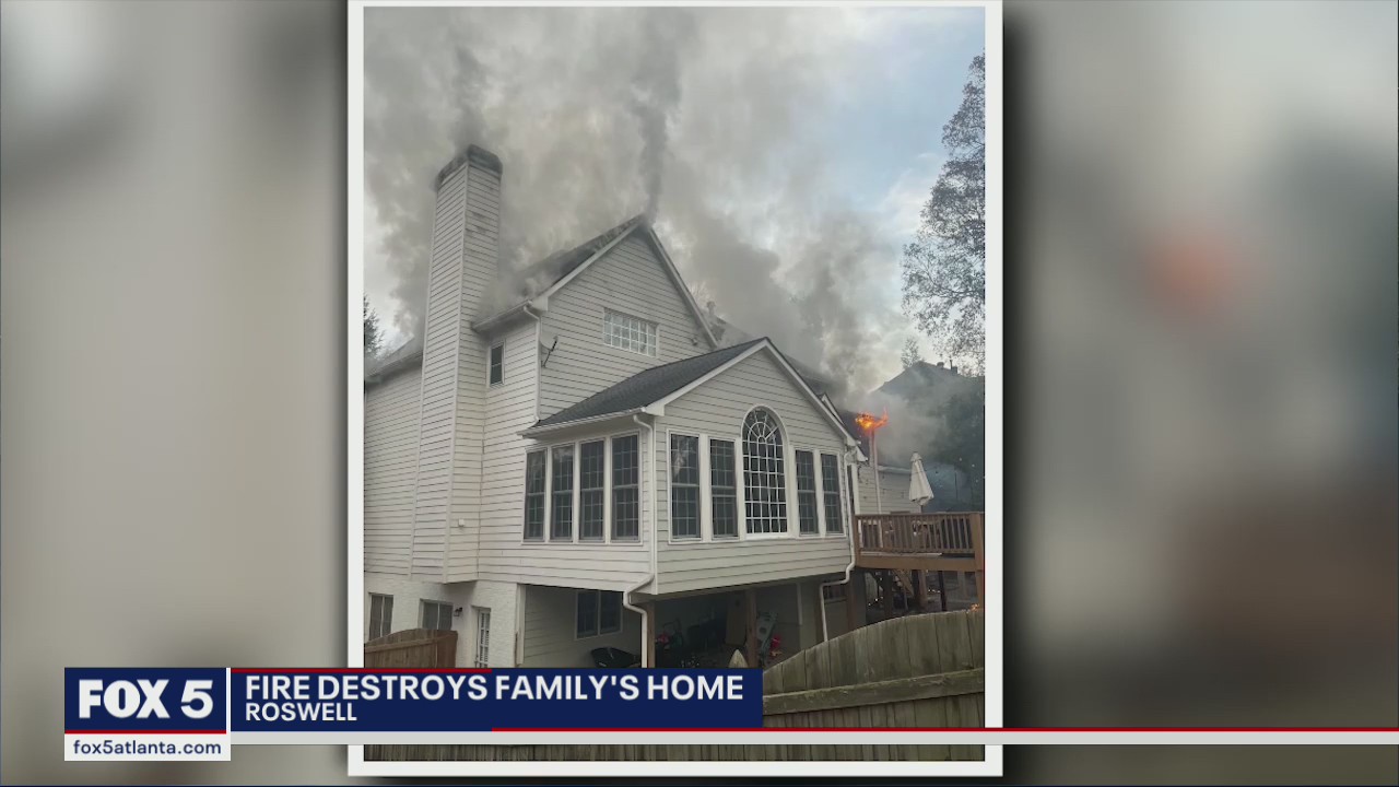 Fire destroys Roswell family's home | FOX 5 Atlanta