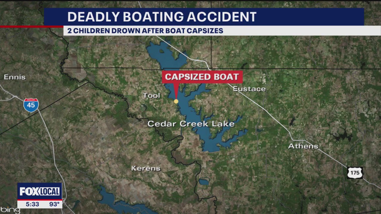 2 children die after boat capsizes on Cedar Creek Lake