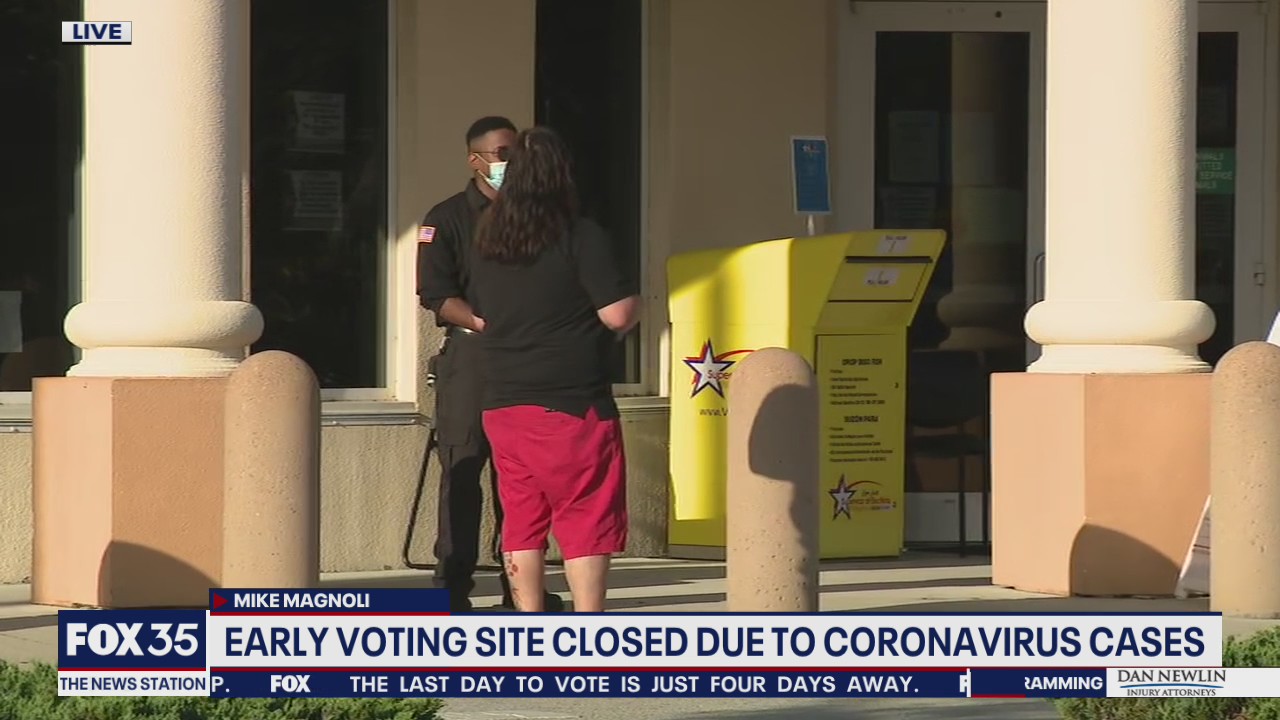 COVID-19 shuts down polling location