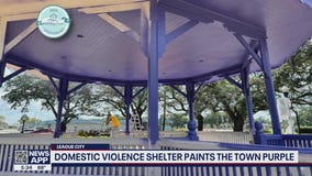 Bay Area Turning Point paints the town purple for domestic violence awareness