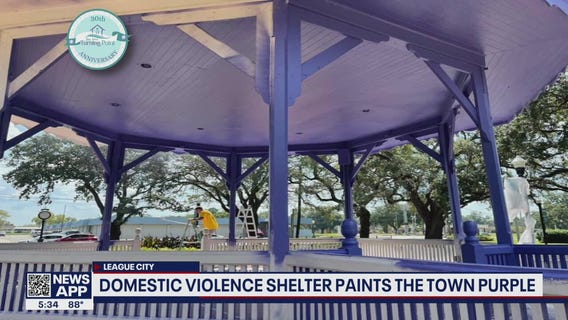 Bay Area Turning Point paints the town purple for domestic violence awareness