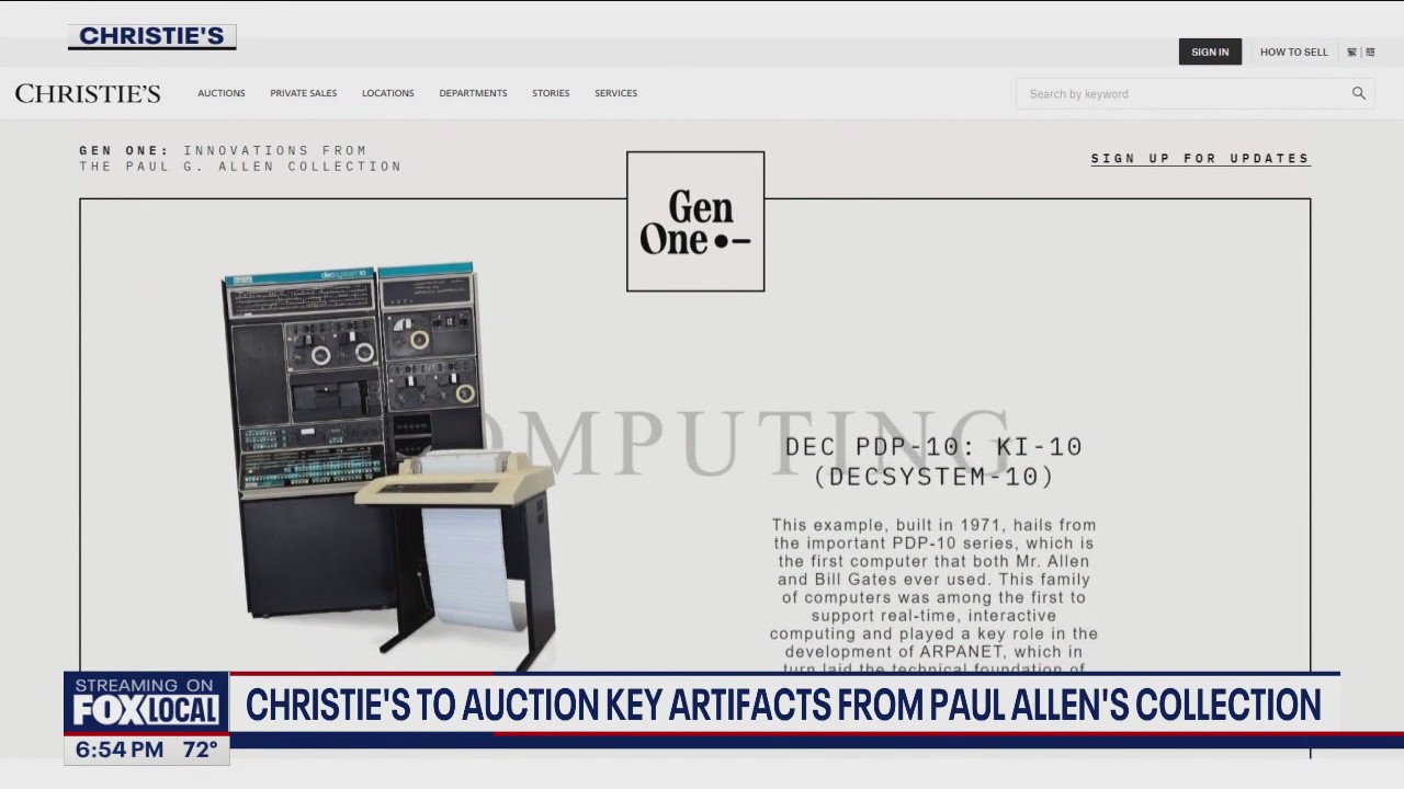Paul Allen?s Seattle museum artifacts set for auction after closure