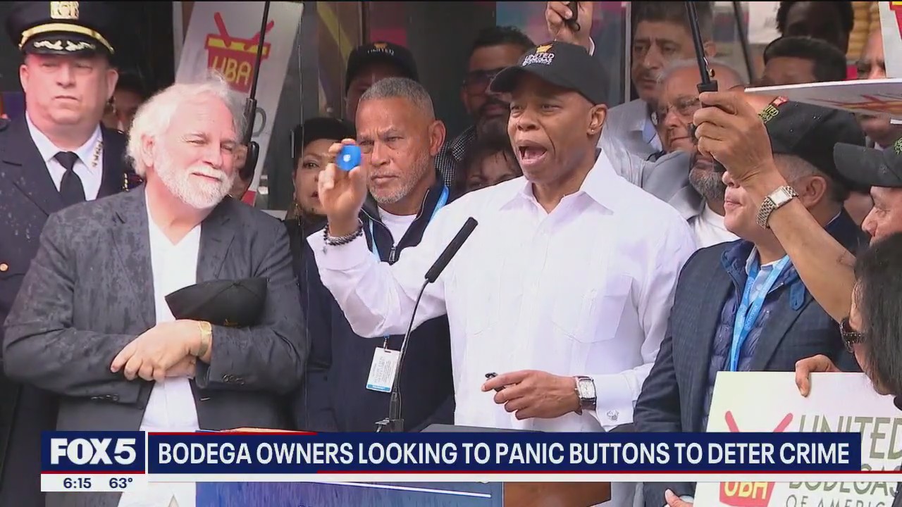 Mayor Adams gives $1.6 million to bodegas to install panic buttons