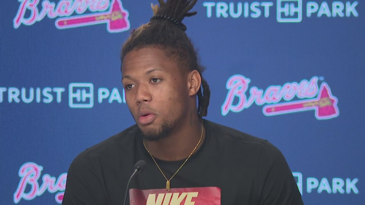 RAW: Braves' Ronald Acu?a Jr. addresses injury