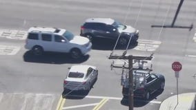 Police in pursuit of shooting suspect in Inglewood area