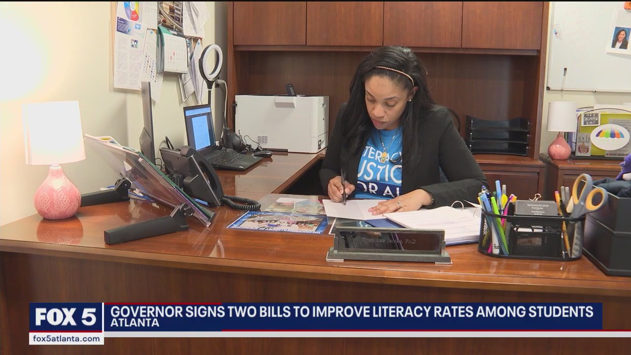 Kemp signs 2 bills to improve literacy rates among students