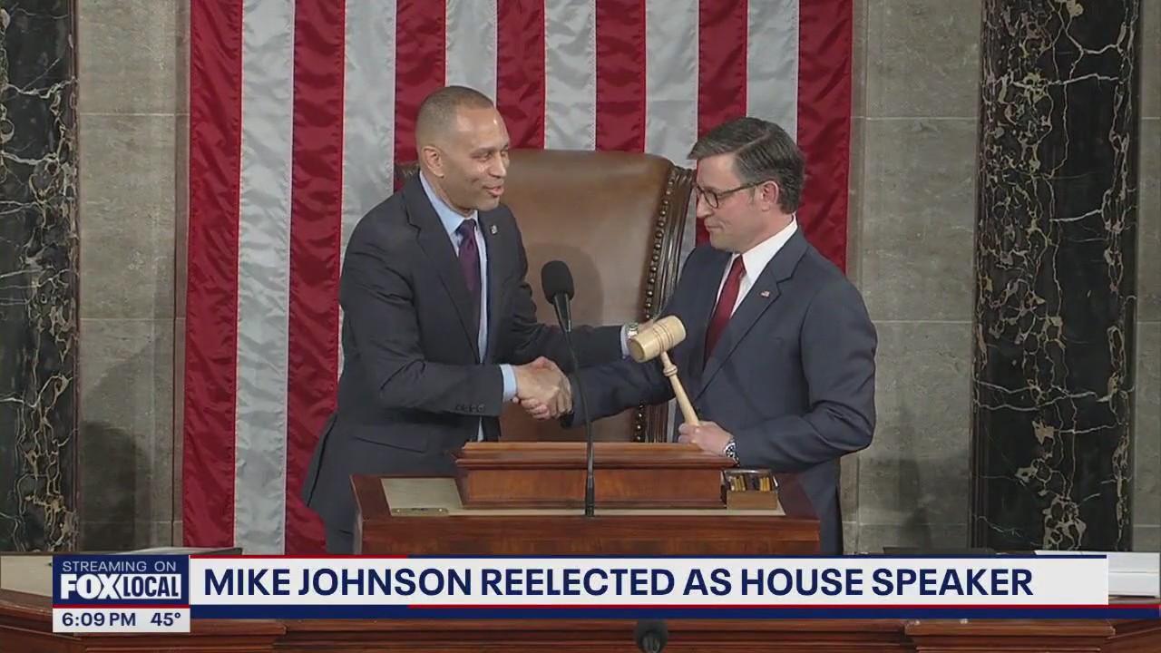 Mike Johnson reelected as House speaker