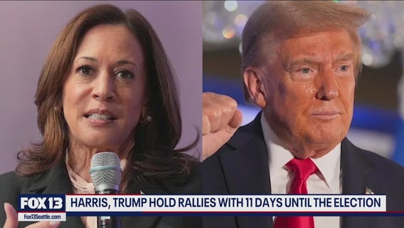Trump, Harris hold rallies with 11 days until election