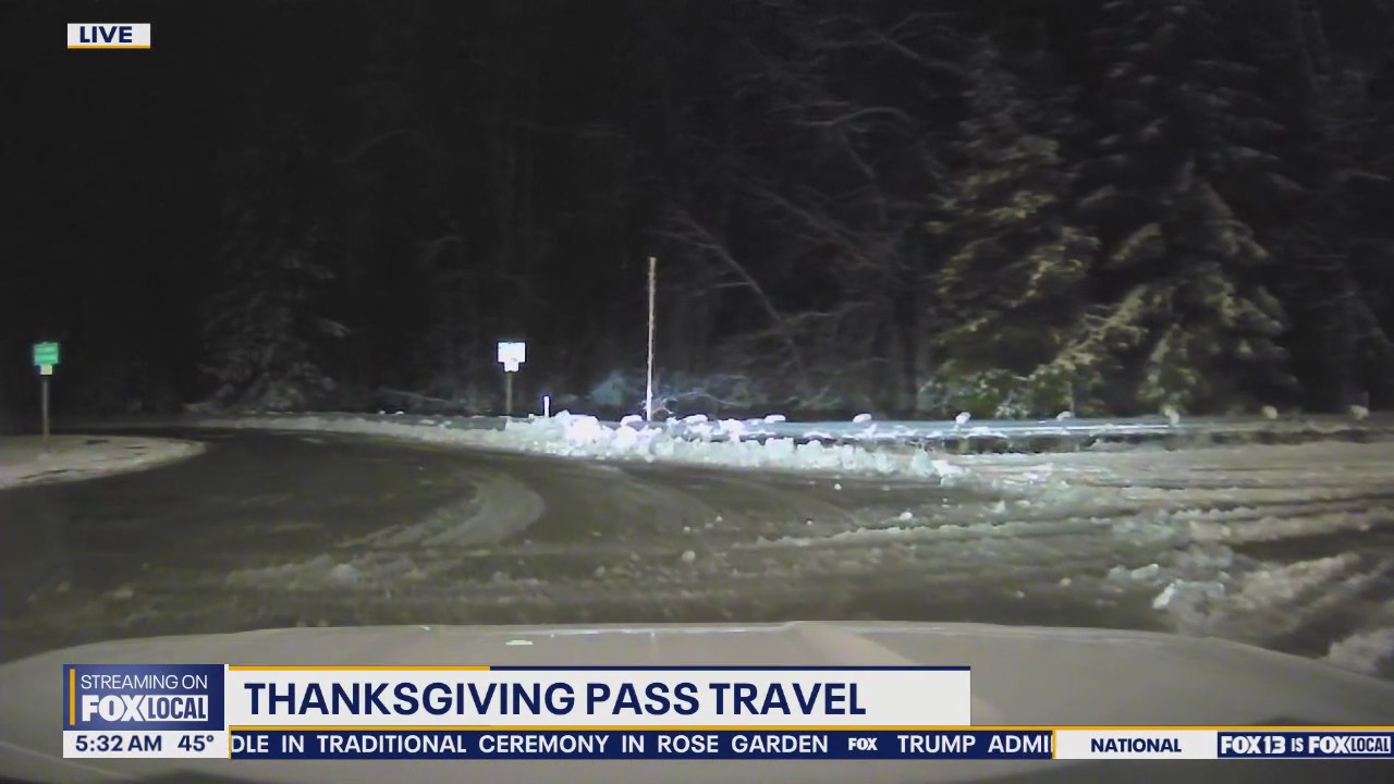 Tracking Thanksgiving mountain pass travel in WA