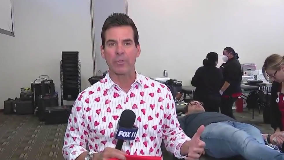 FOX 11's Kyle Kraska hosts Heroes Blood Drive with American Red Cross
