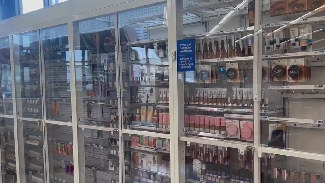 Compton Rite Aid locks all products behind glass