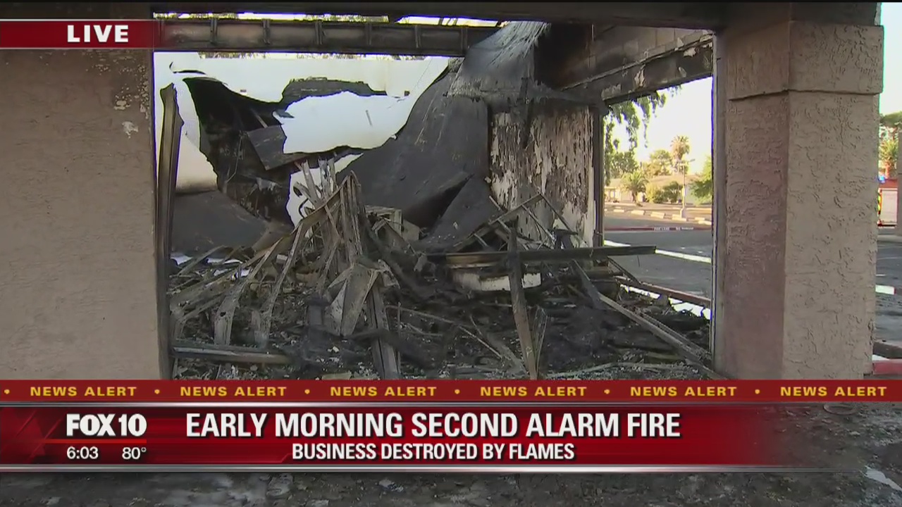Fire breaks out at West Valley strip mall