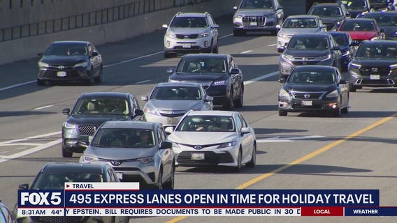 495 Express Lanes open in time for holiday travel