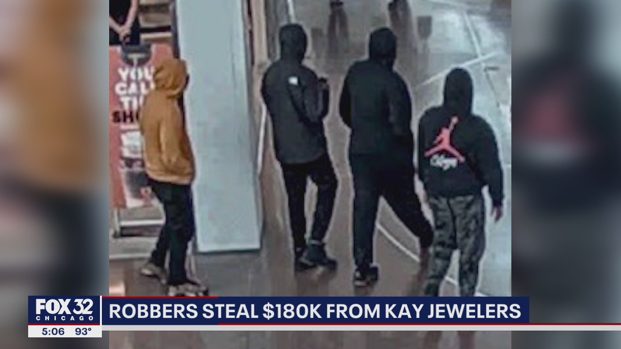 Robbers steal $180k from Kay Jewelers in Chicago Ridge