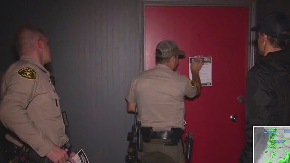 Authorities checking door to door for evacuees