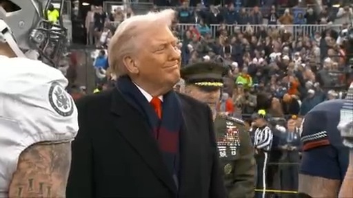 WATCH: President Trump attends Army-Navy game in Baltimore