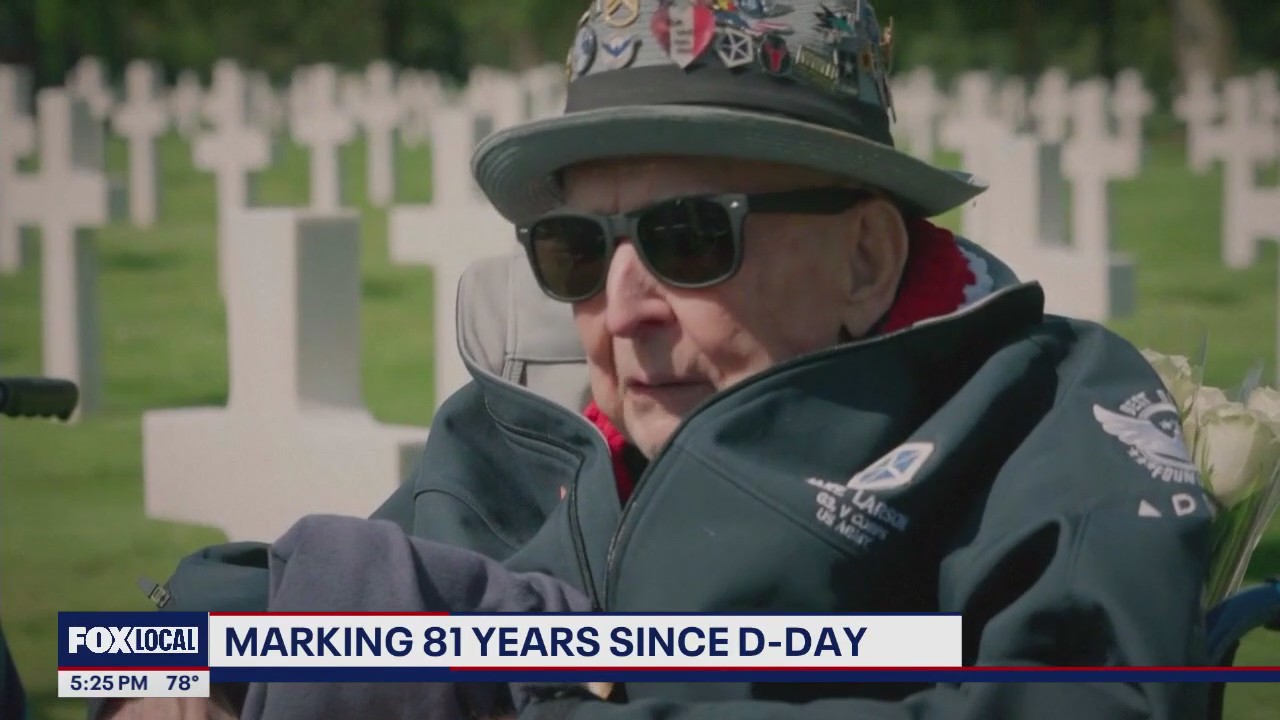 D-Day veterans return to Normandy on 81st anniversary