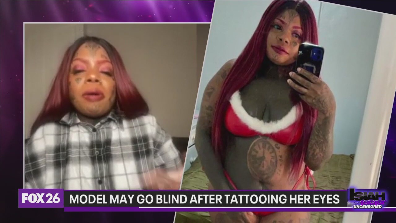 Model may go blind after tattooing her eyes