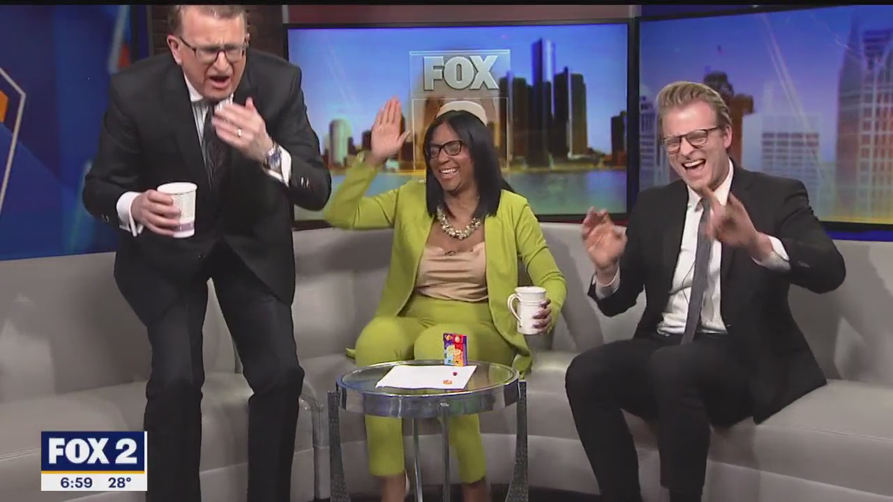 FOX 2's weekend anchors play BeanBoozled