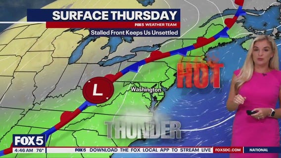 DC weather: PM thunderstorms Thursday