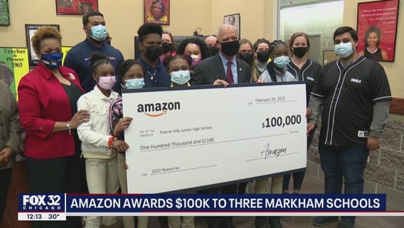 Amazon awards $100,000 to three Cook County schools