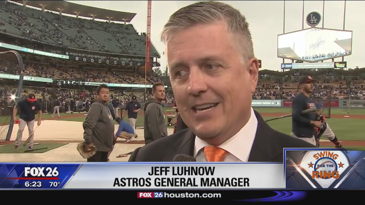 Jeff Luhnow prepares for World Series Game 6