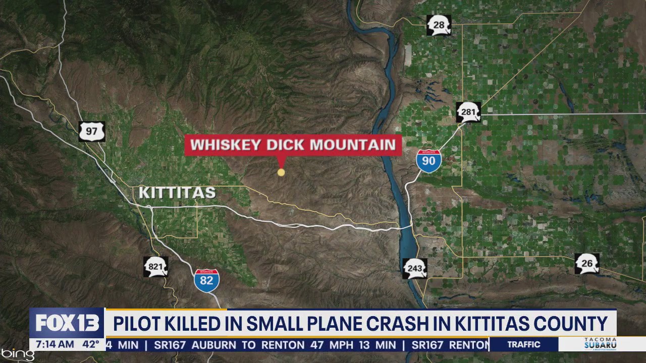 Pilot killed in small plane crash in Kittitas County, WA