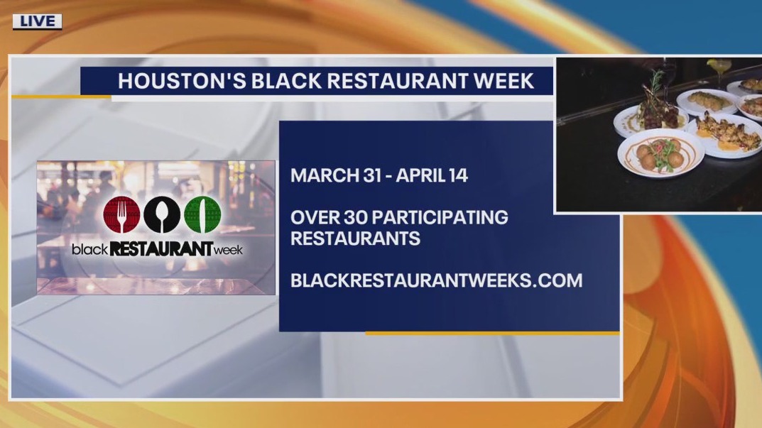 Black restaurant week in Houston starts March 31