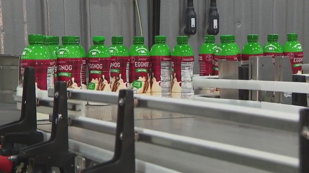 Eggnog production at Shamrock Farms kicks off