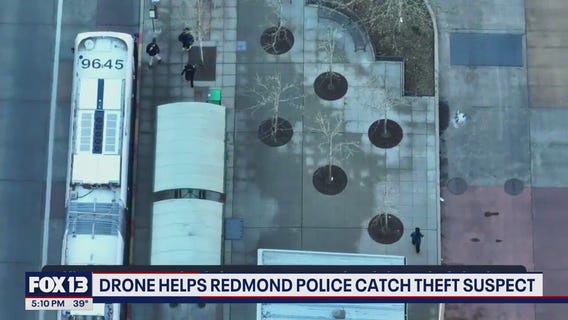 Drone helps capture Redmond, WA theft suspect