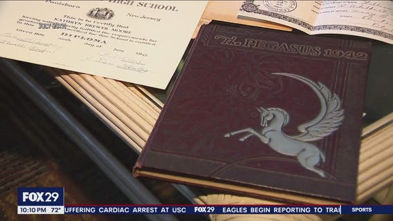 New Jersey family reunited with aunt's 1942 yearbook stuffed with cherished mementos