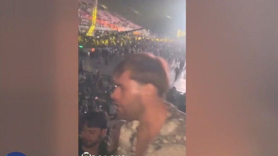Man arrested for viral Rose Bowl concert attack
