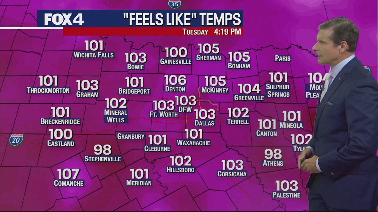 Dallas weather: July 16 evening forecast